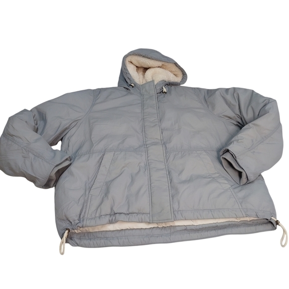 Arizona Jean Co Women's Gray Quilted Hooded Winter Jacket Size X-large NWT - Picture 6 of 13